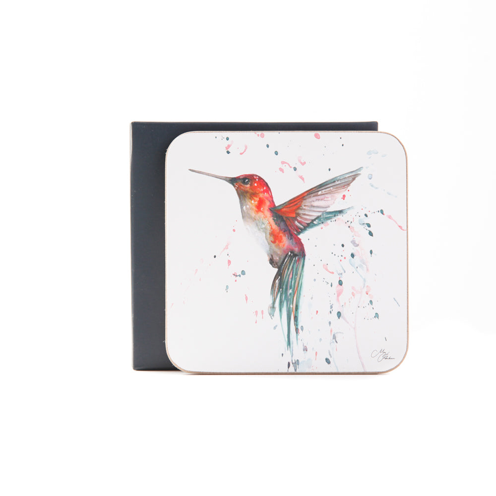 The Rainforest - Hummingbird Watercolour Design Coasters