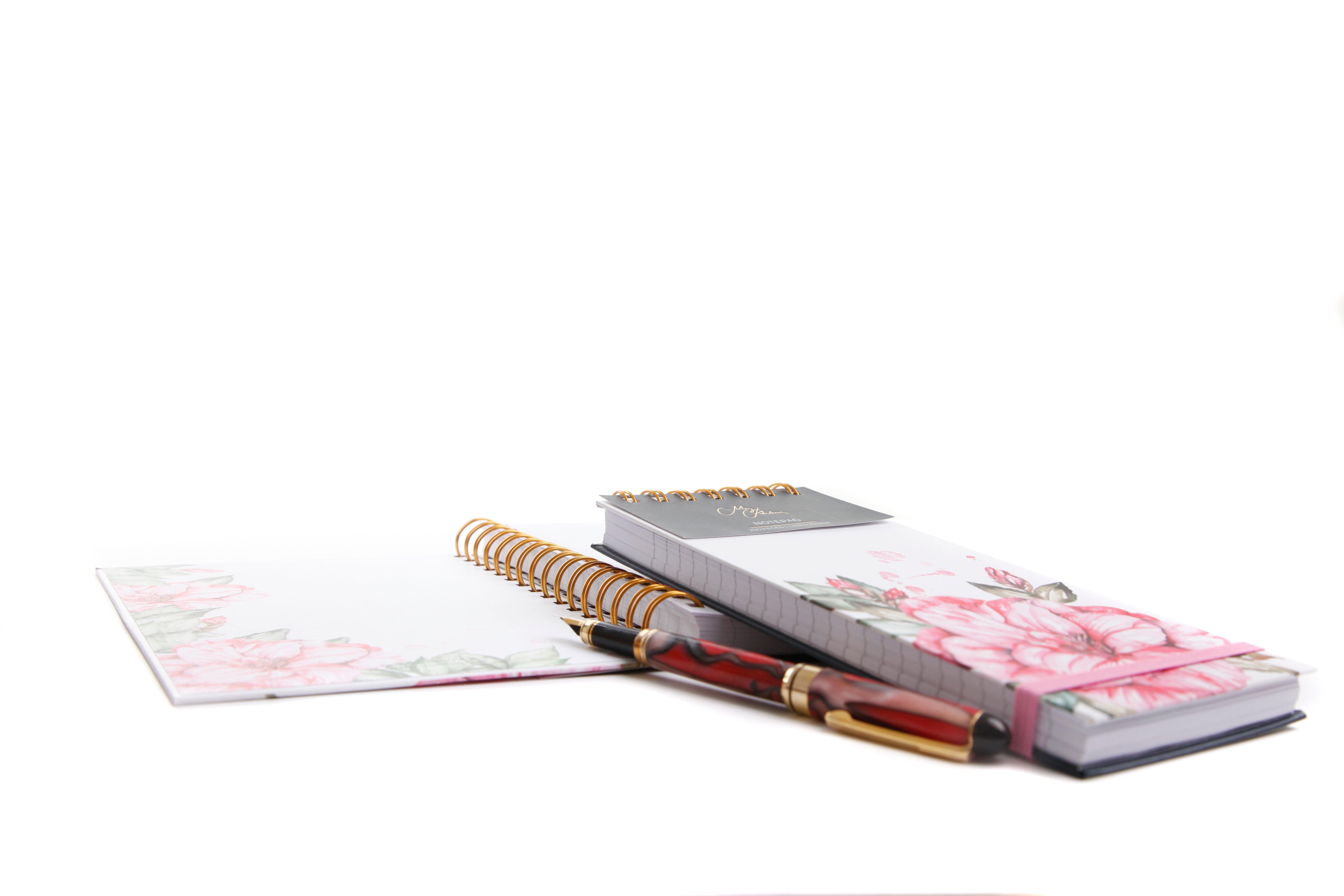 The Blooms Watercolour Design DL Jotter
