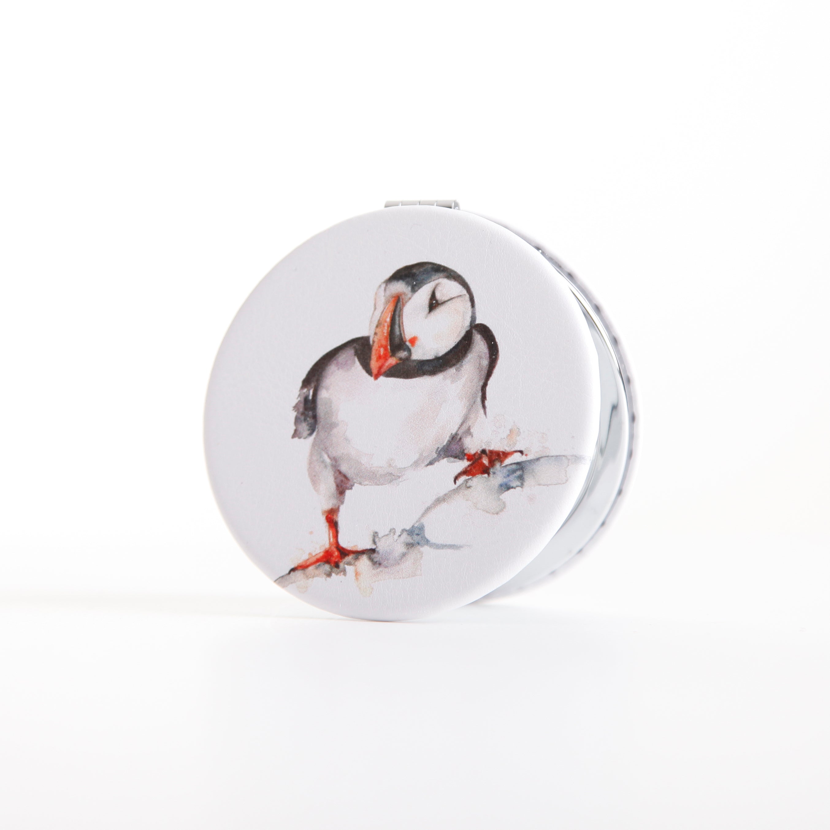 Puffin Design Watercolour Compact Mirror