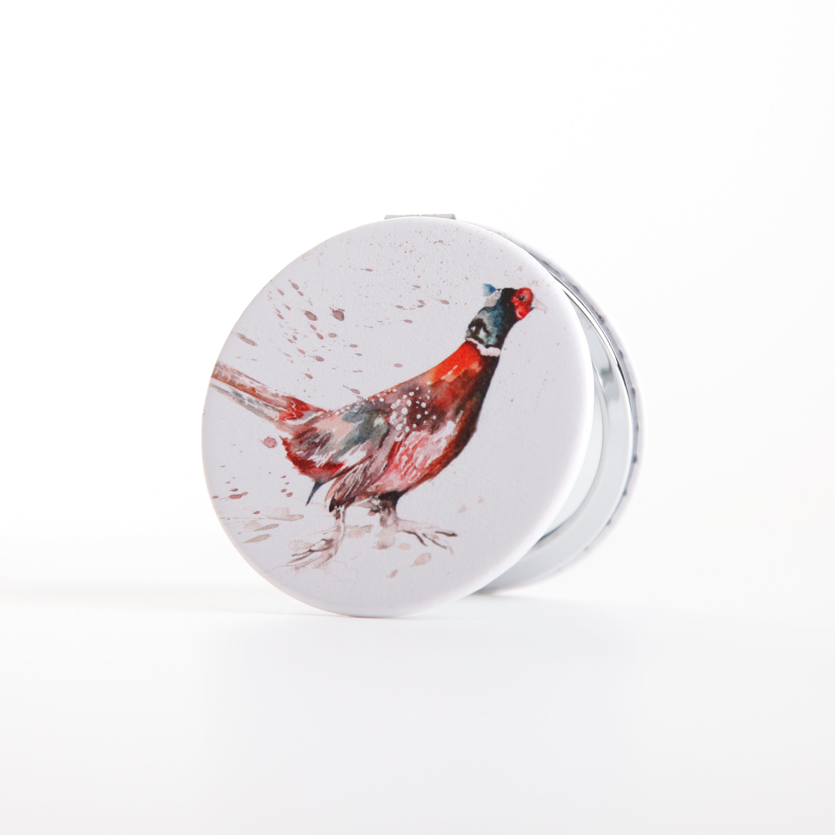 Pheasant Design Watercolour Compact Mirror