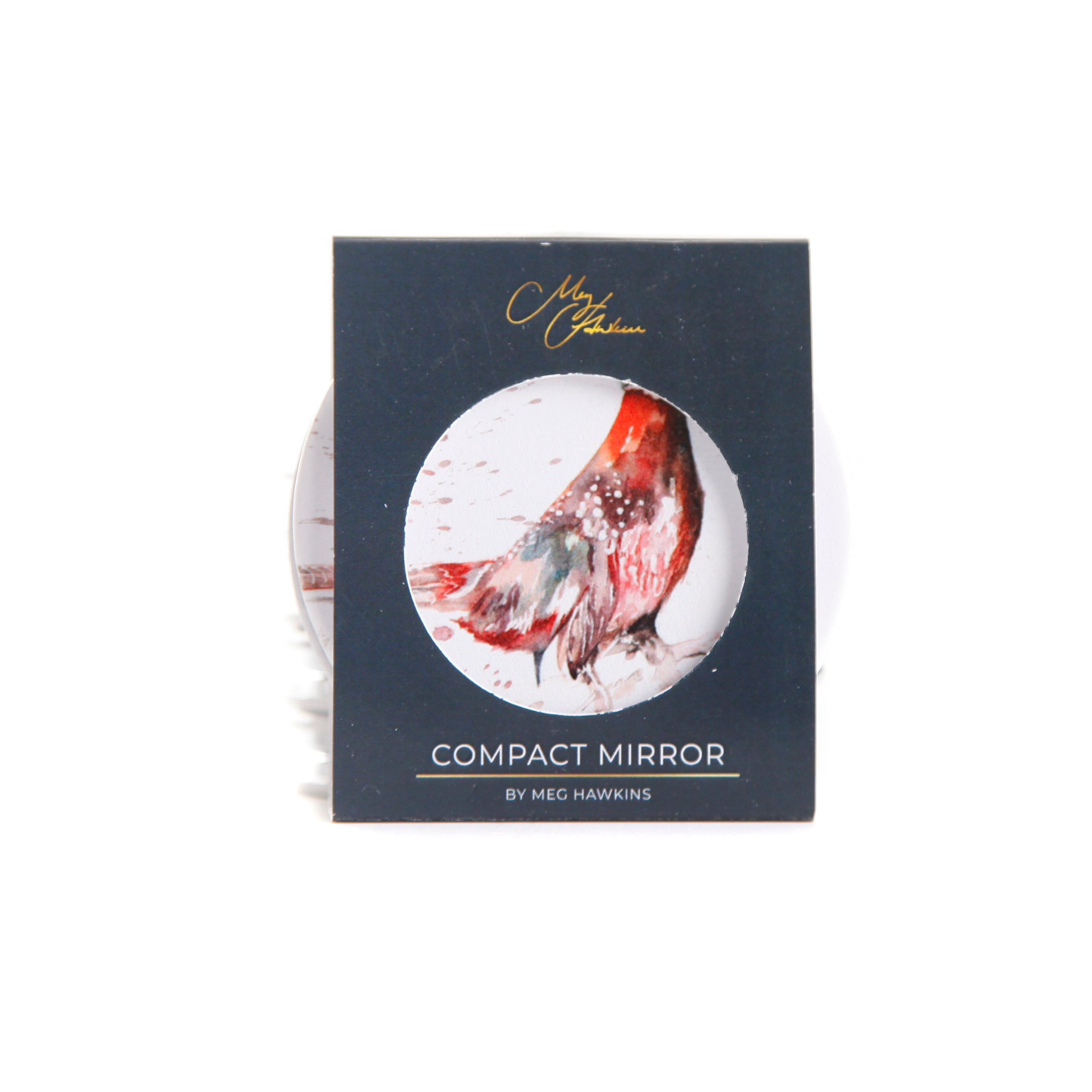 Pheasant Design Watercolour Compact Mirror