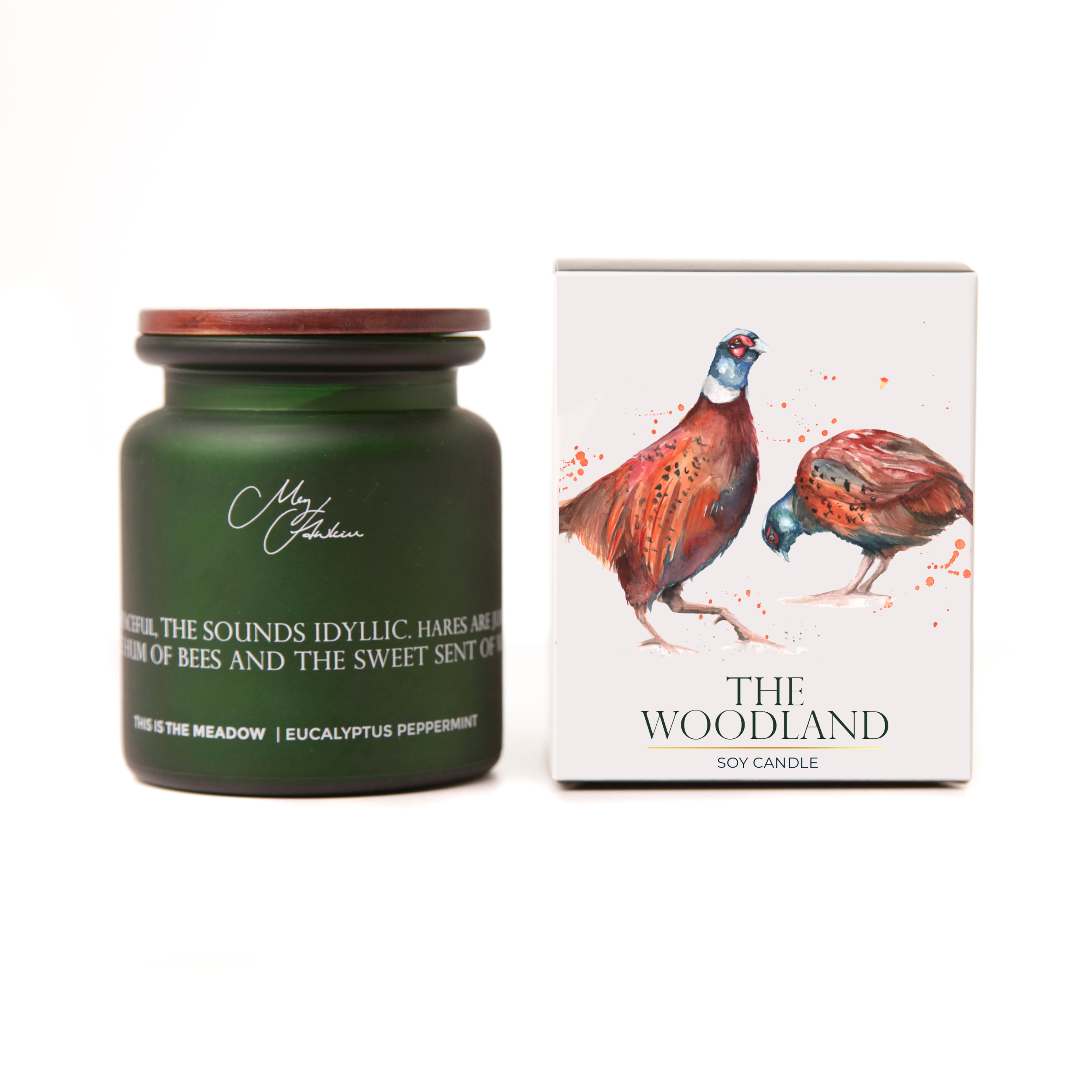 The Woodland' Pheasant Design Candle