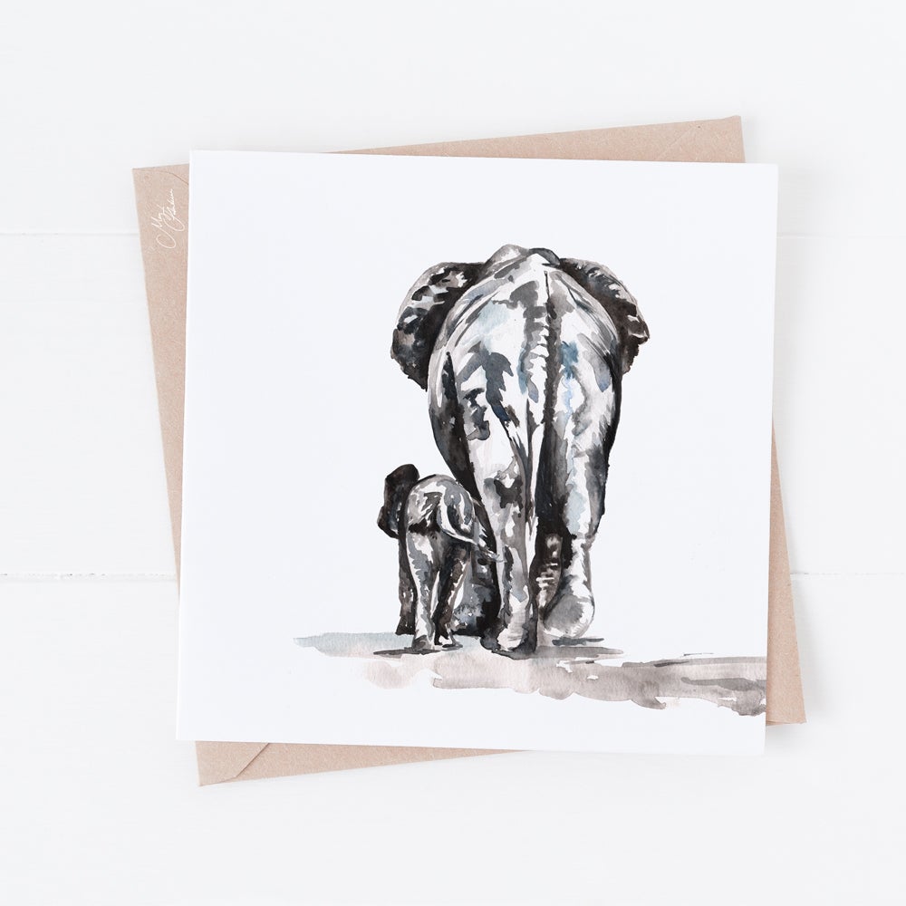 Mum And Baby Greeting Card By Meg hawkins