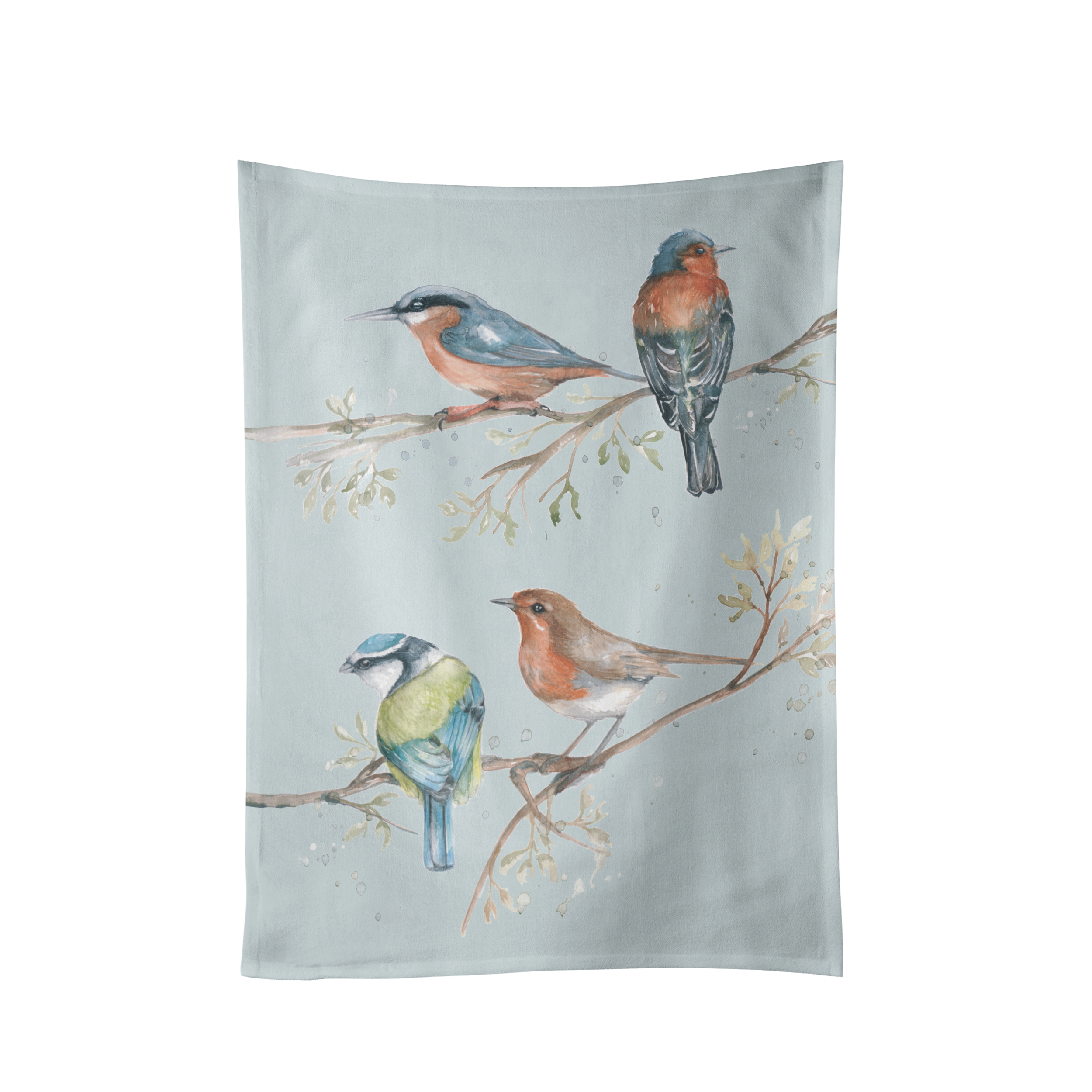 British Birds Design Cotton Tea Towel