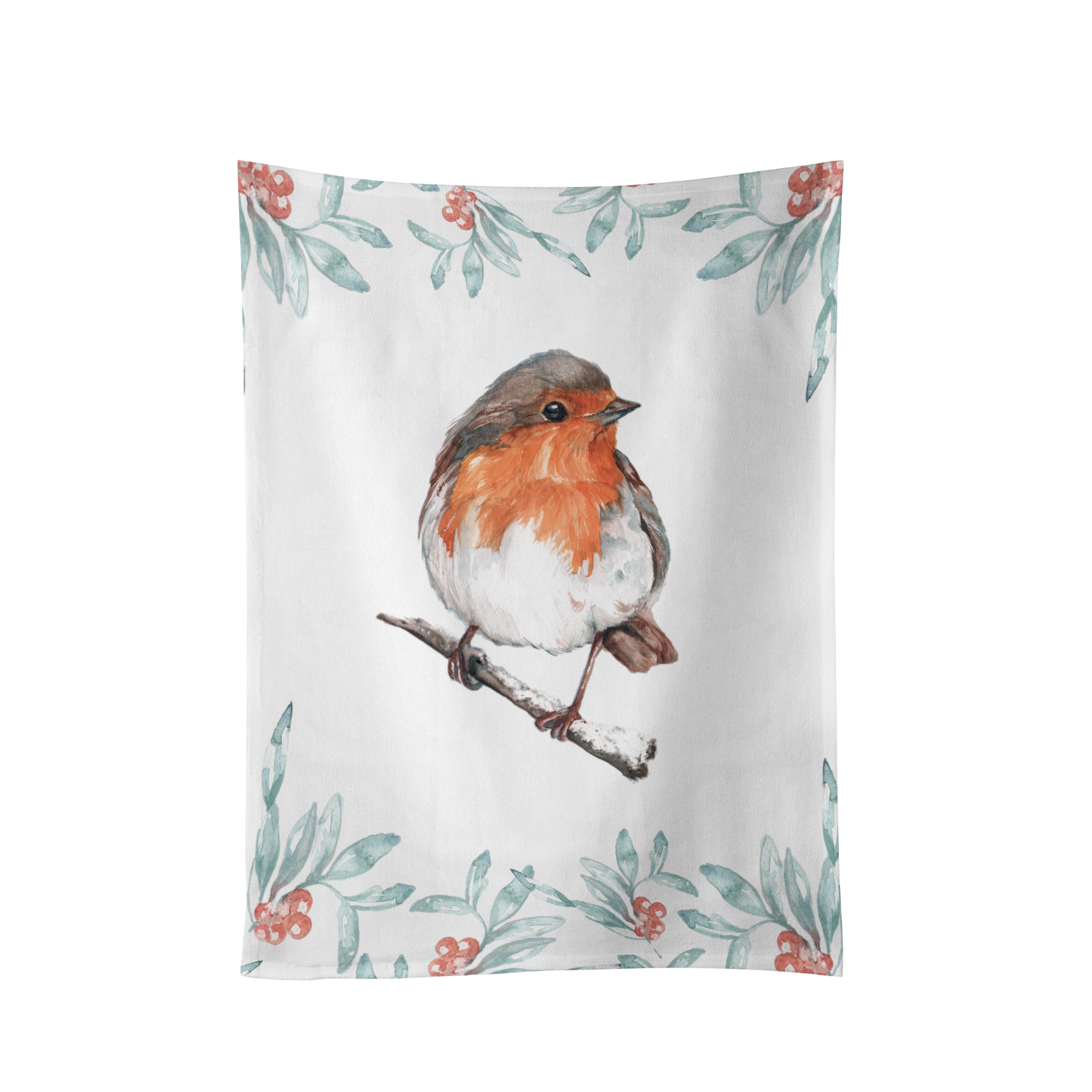 Robin Design Cotton Teatowel