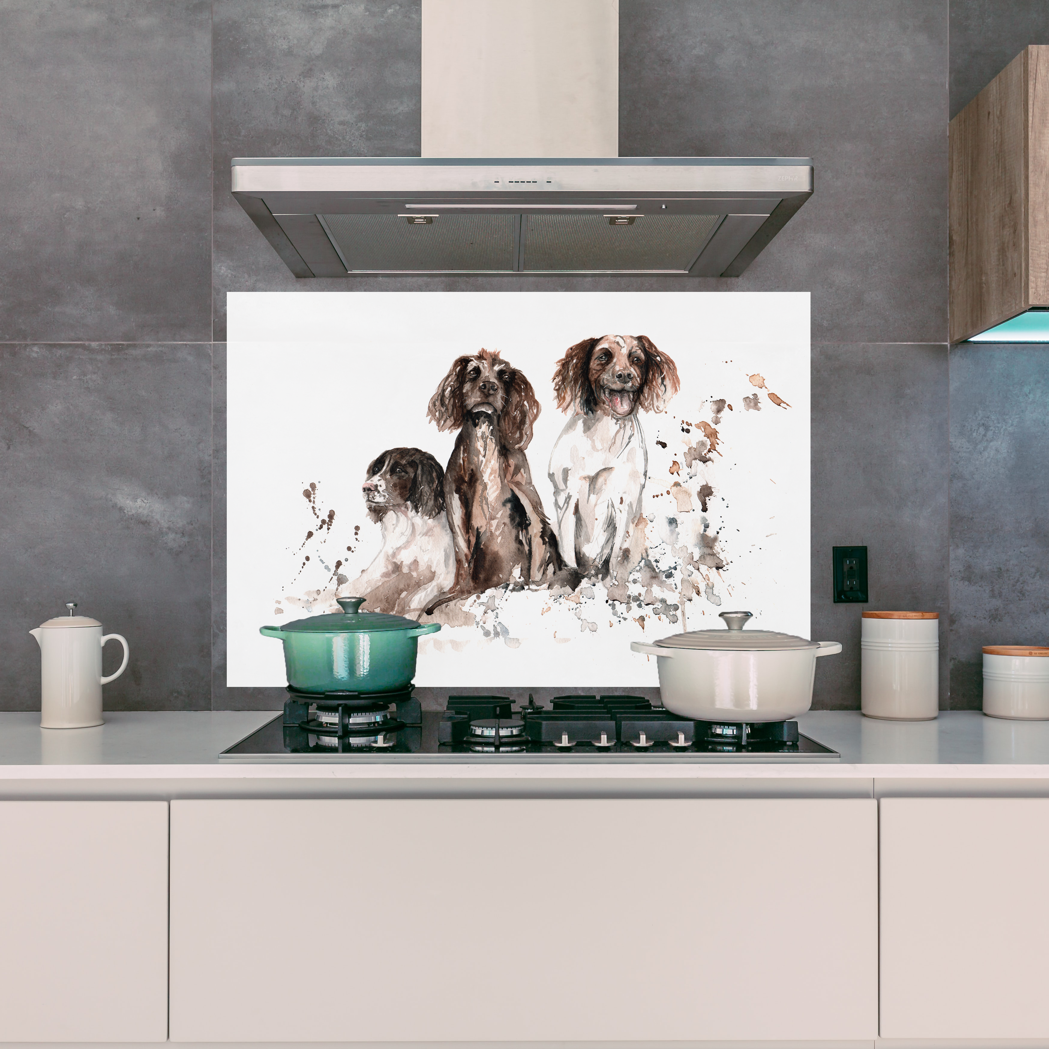 Spaniels Design Splashback
