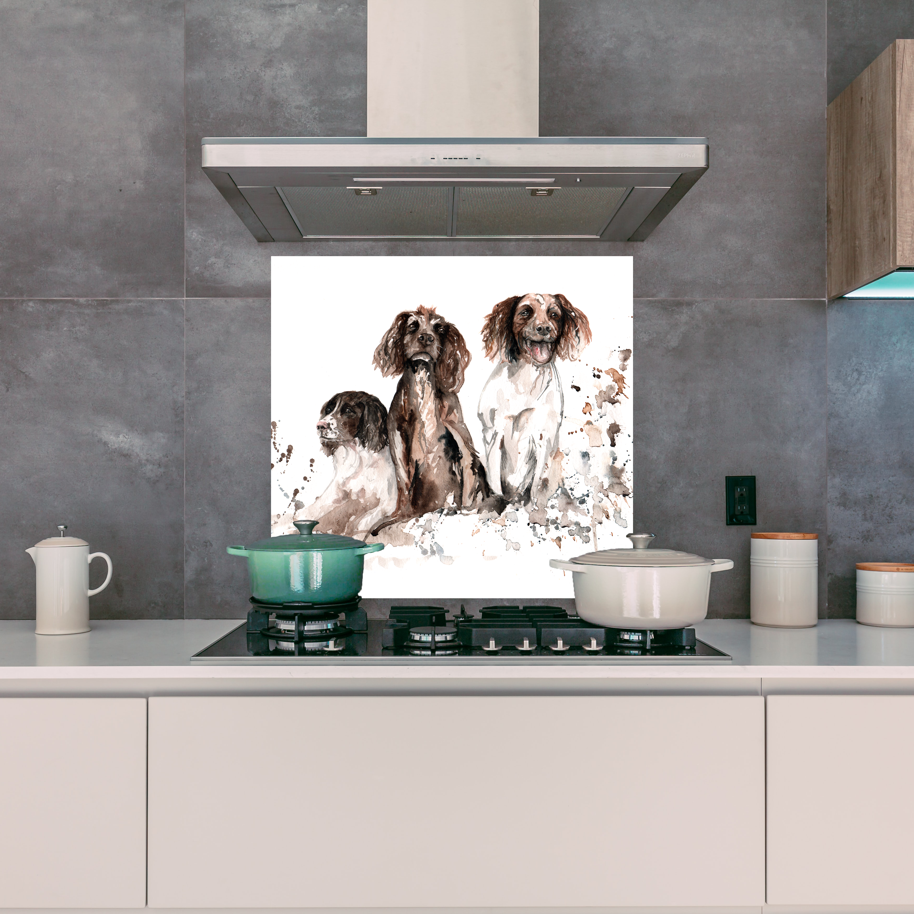 Spaniels Design Splashback