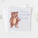 I LOVE YOU, BEAR DESIGN