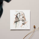 Elephant Watercolour Greeting Card
