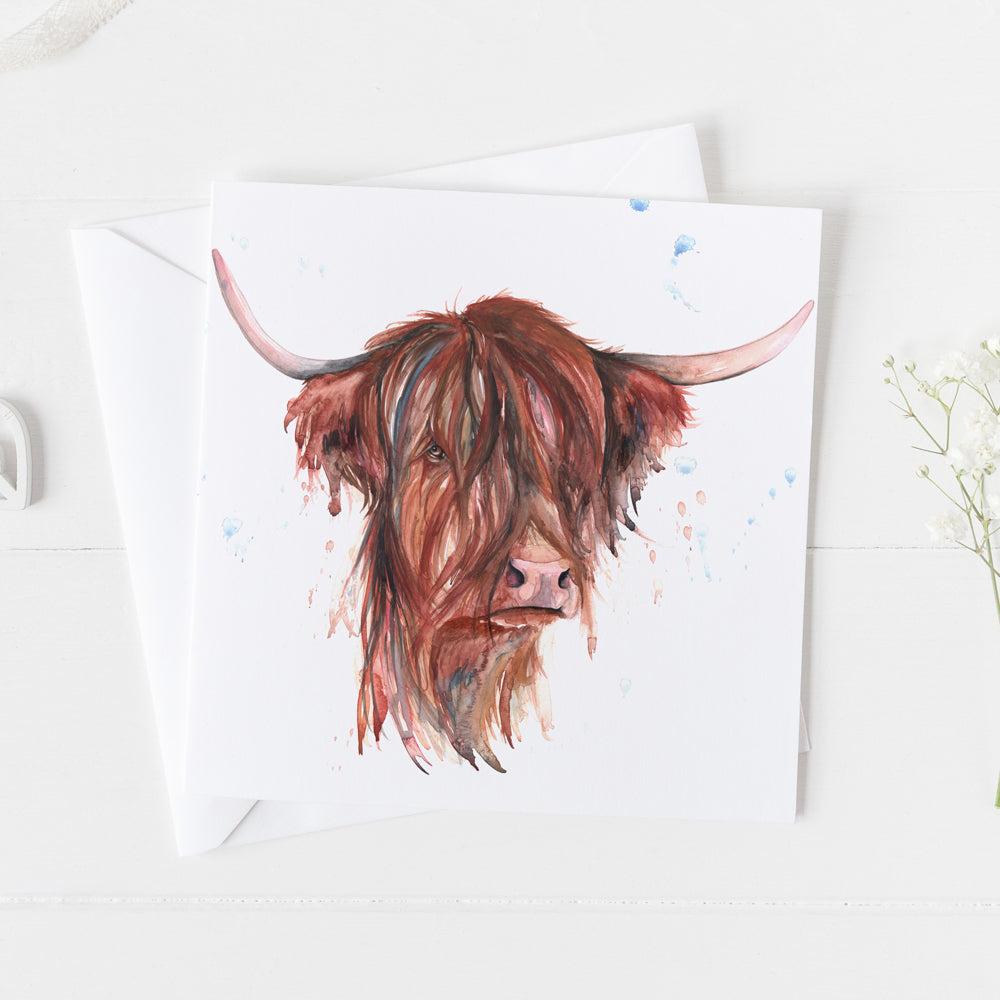 Highland Cow Greeting Card