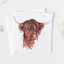 Highland Cow Greeting Card
