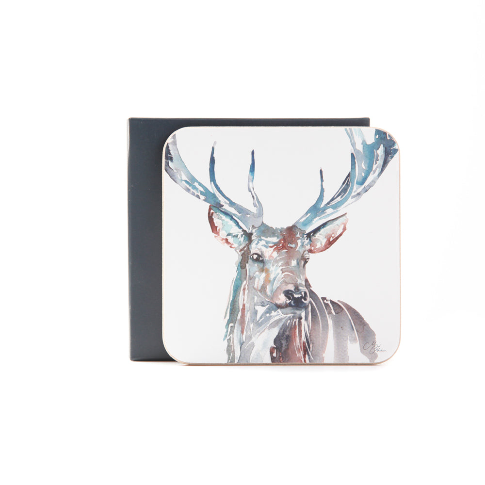 'The Highlands' Stag Design Coaster