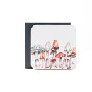The Forest - Mushroom Watercolour Design Coasters