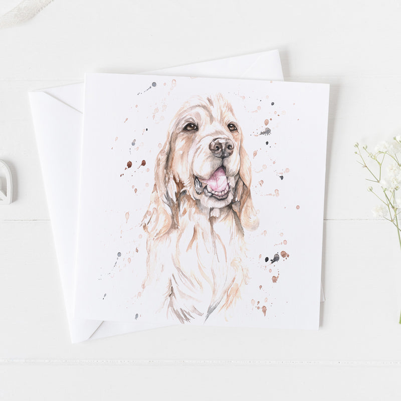 Show Cocker Spaniel Dog Greeting Card