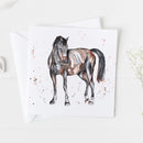 Black Horse Watercolour Design Card