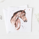 Horse Watercolour Design Card