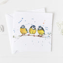 Blue Tit Trio Card
