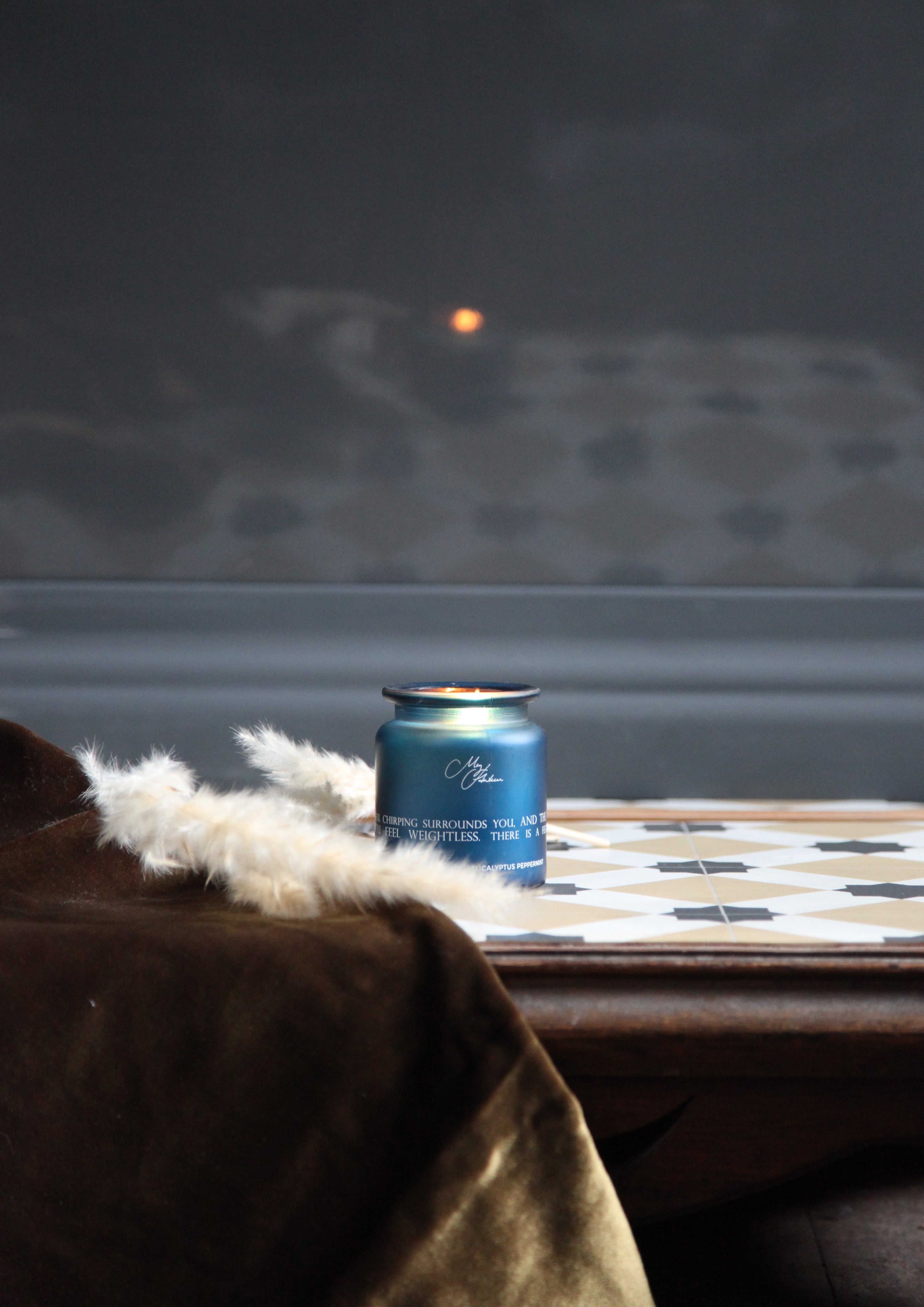 'The Hebrides' Highland Cow Design Candle