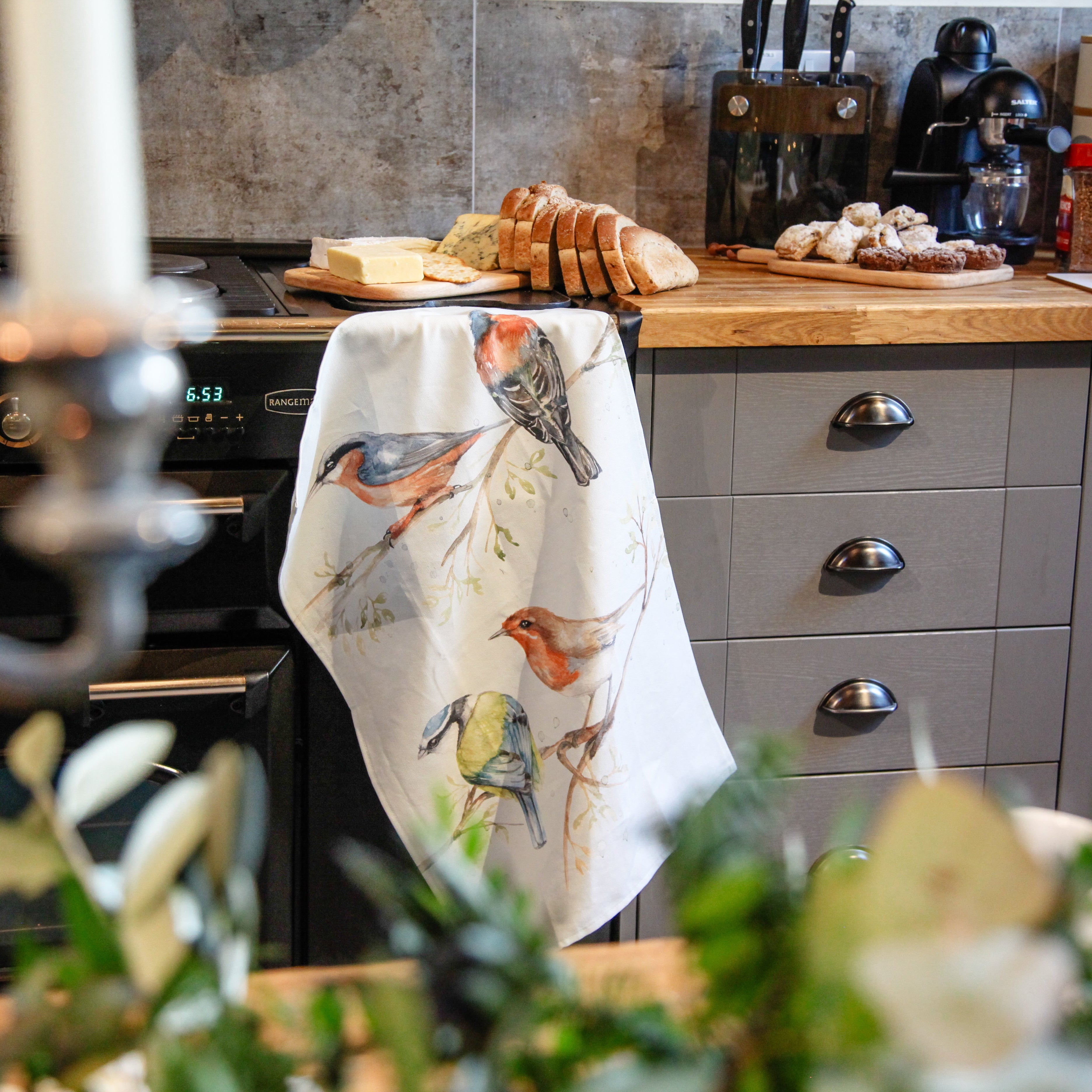 British Birds Design Cotton Teatowel