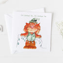 CHRISTMAS, LION ILLUSTRATION