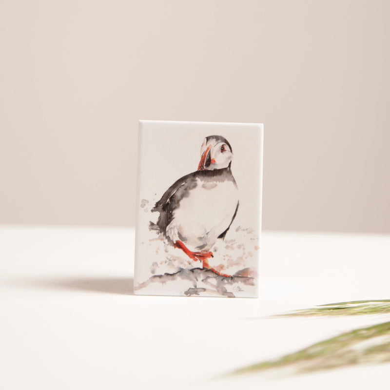 Puffin Watercolour Design 'The Coast' Magnet
