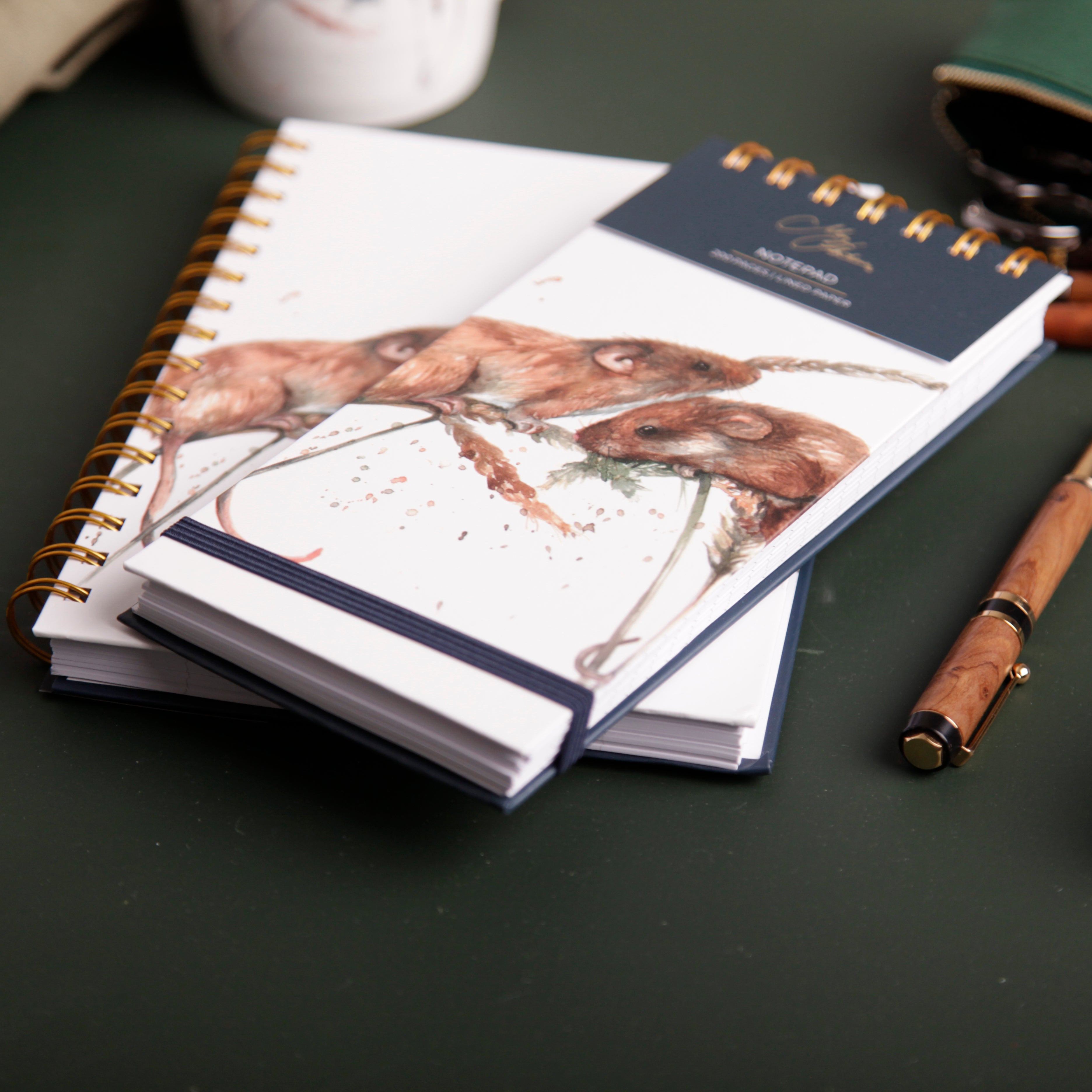 'The Field' Field Mice Watercolour Design Notepad