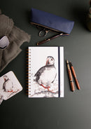 'The Coast' Puffin Watercolour Design A5 Notebook