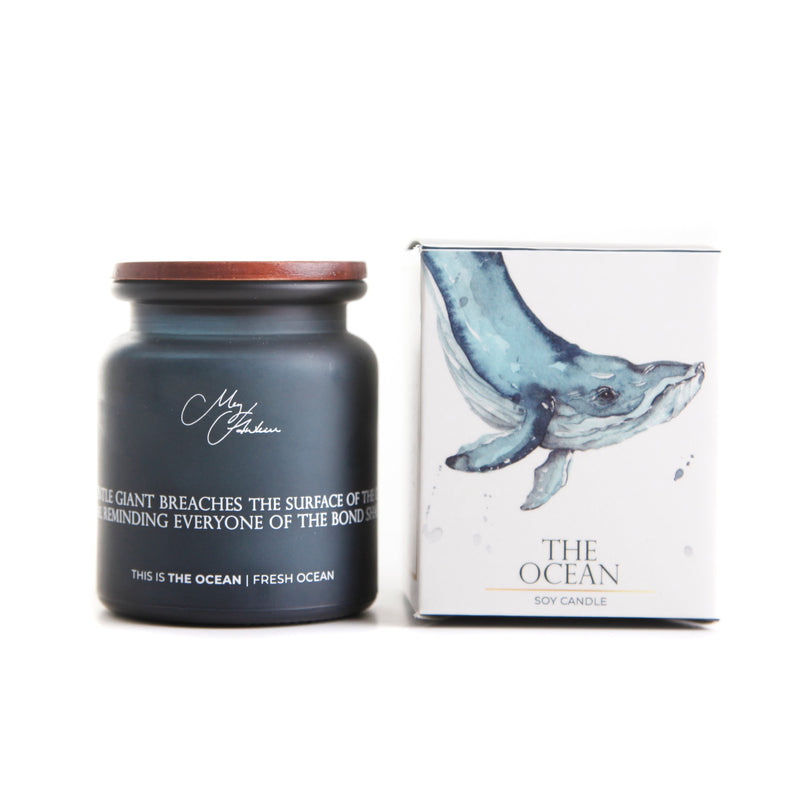 The Ocean- Whale Design Candle