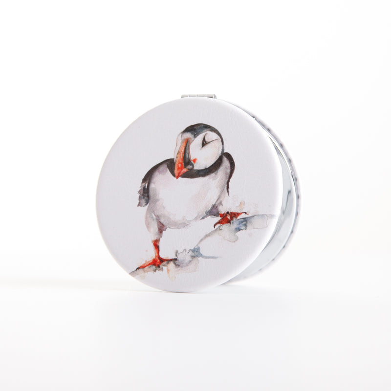 Puffin Design Watercolour Compact Mirror