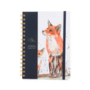 The Den' Fox and Cub Watercolour Design A5 Notebook