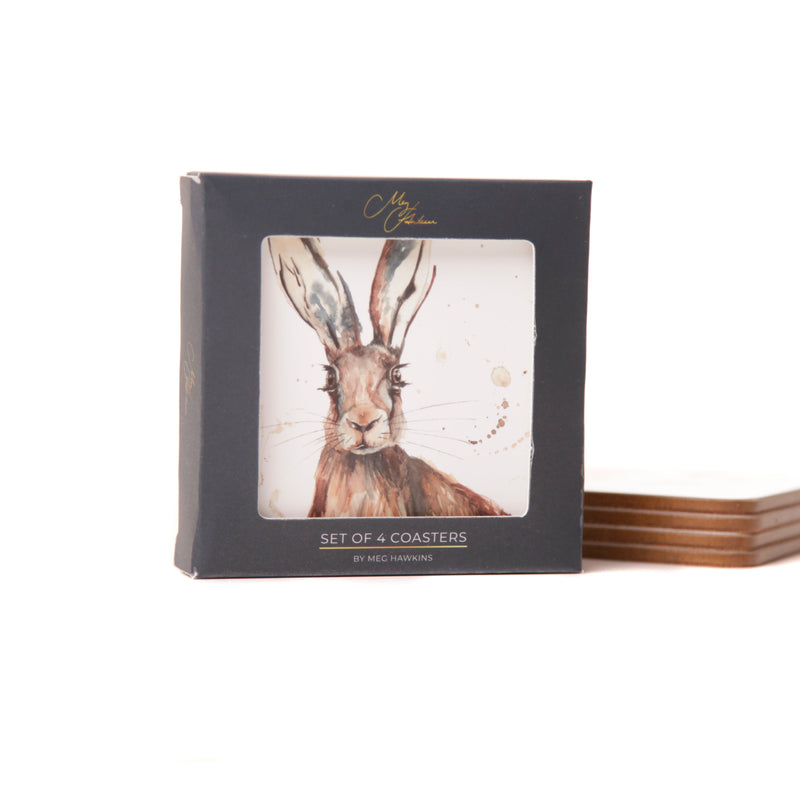 'The Orchard' Bee Watercolour Design Set of 4 Coasters