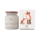 The Den' Fox and Cub Design Candle