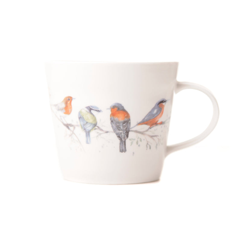 'The Lookout' British Birds Design Bone China Mug