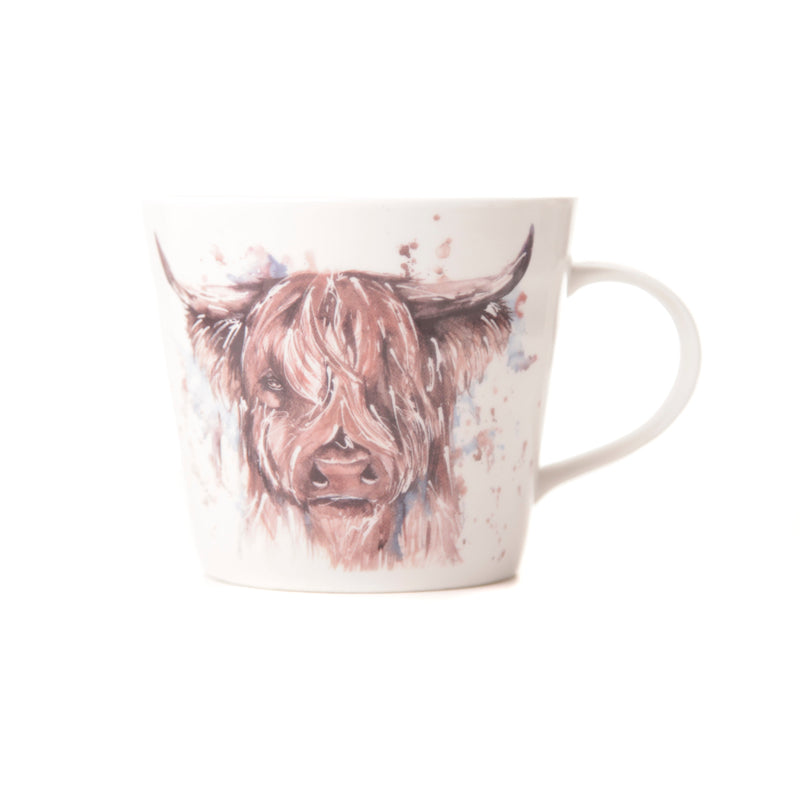 'The Hebrides' Highland Cow Design Bone China Mug