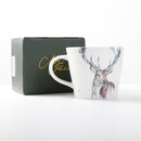 ‘The Highlands’ – Stag Bone China Mug