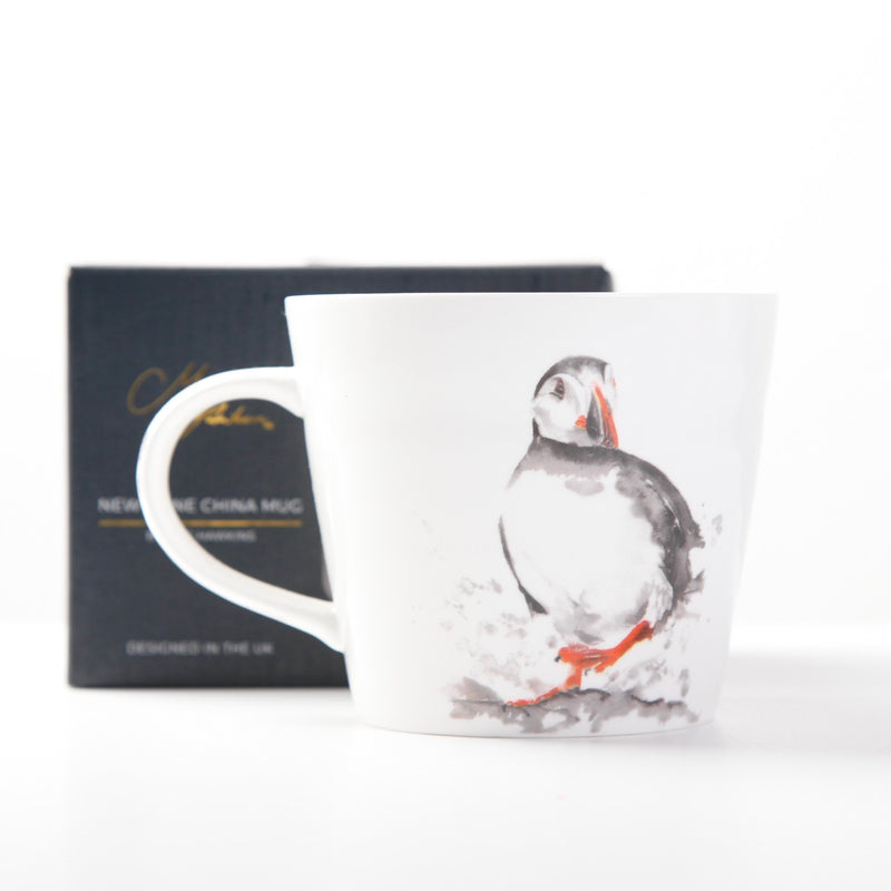 'The Coast' Puffin Design Bone China Mug