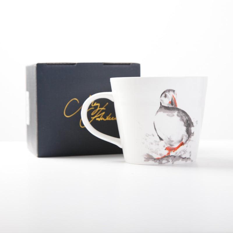 'The Coast' Puffin Design Bone China Mug