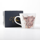 'The Hebrides' Highland Cow Design Bone China Mug