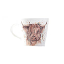 'The Hebrides' Highland Cow Design Bone China Mug