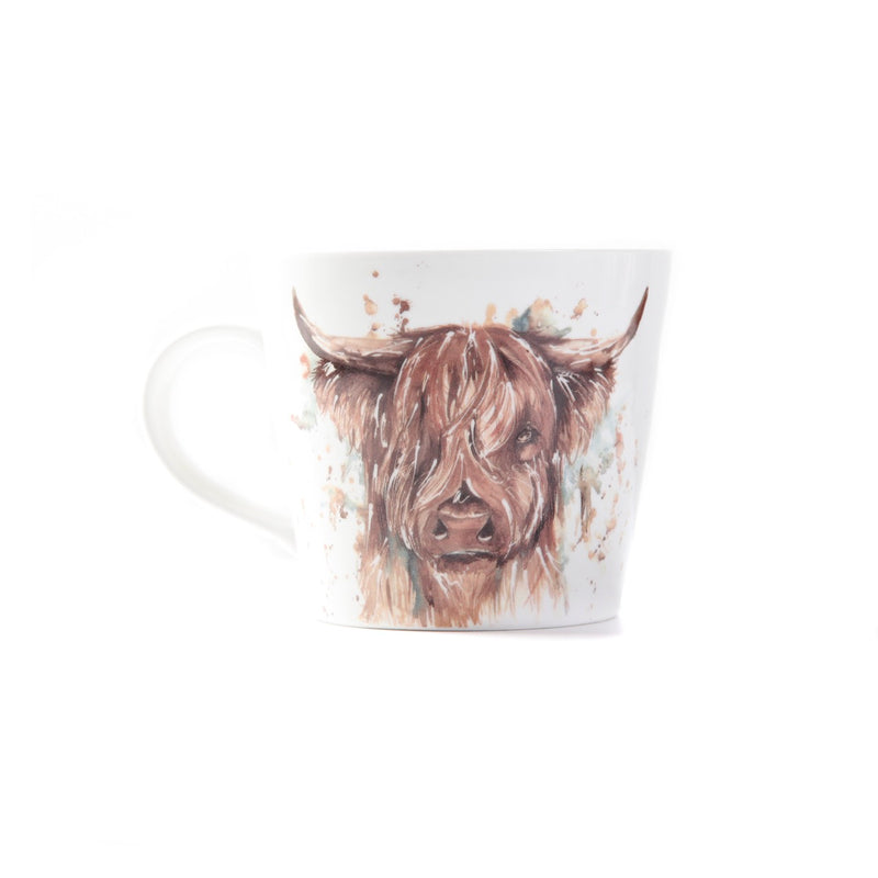 'The Hebrides' Highland Cow Design Bone China Mug