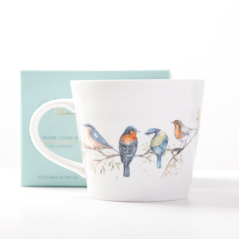 'The Lookout' British Birds Design Bone China Mug