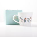 'The Lookout' British Birds Design Bone China Mug