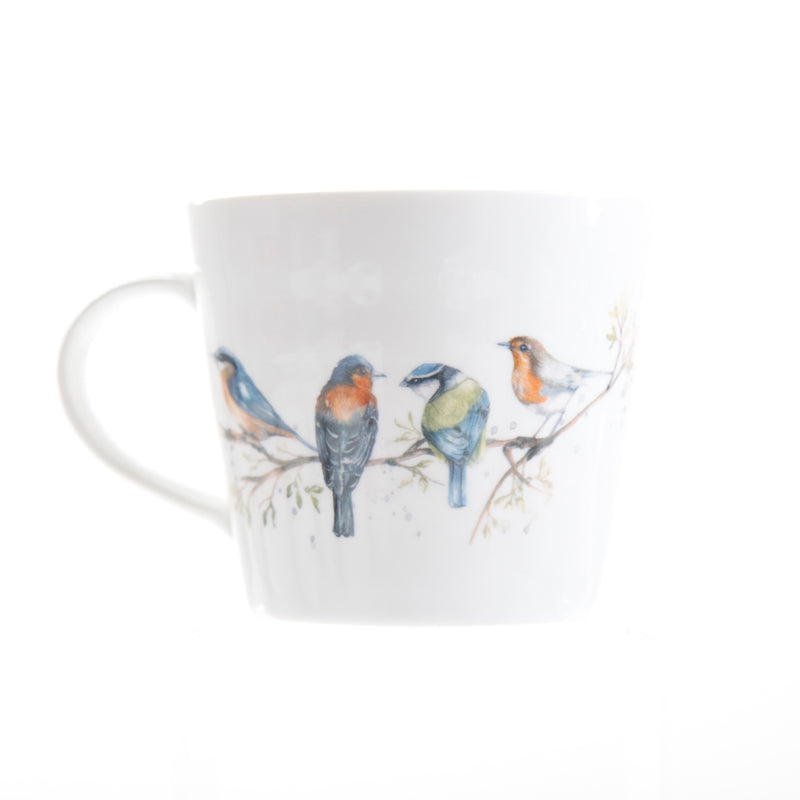 'The Lookout' British Birds Design Bone China Mug