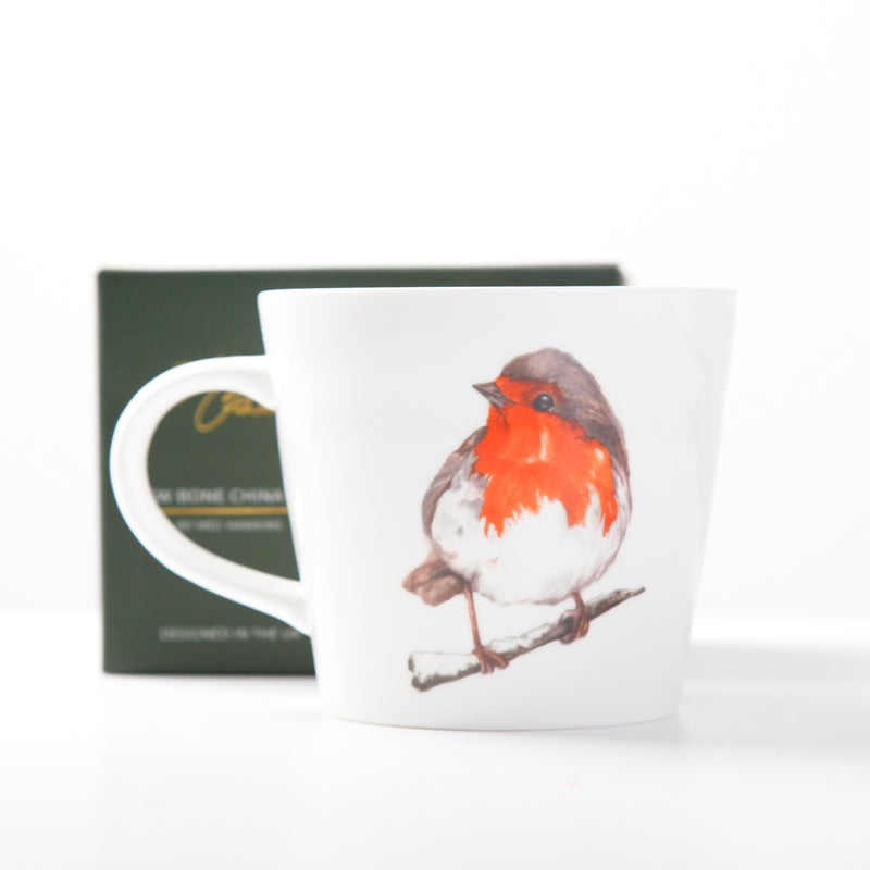 'The Hearth' Robin Design Bone China Mug