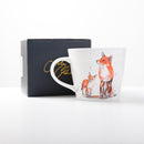 The Den - Fox & Cub Design Bone China Mug