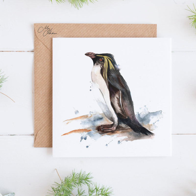 Rockhopper Penguin Greeting Card