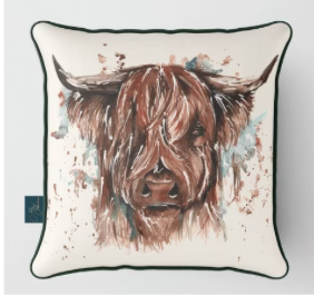CUSHION - HIGHLAND COW