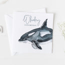 Happy Birthday -Whaley Good Birthday Whale Design Greeting Card
