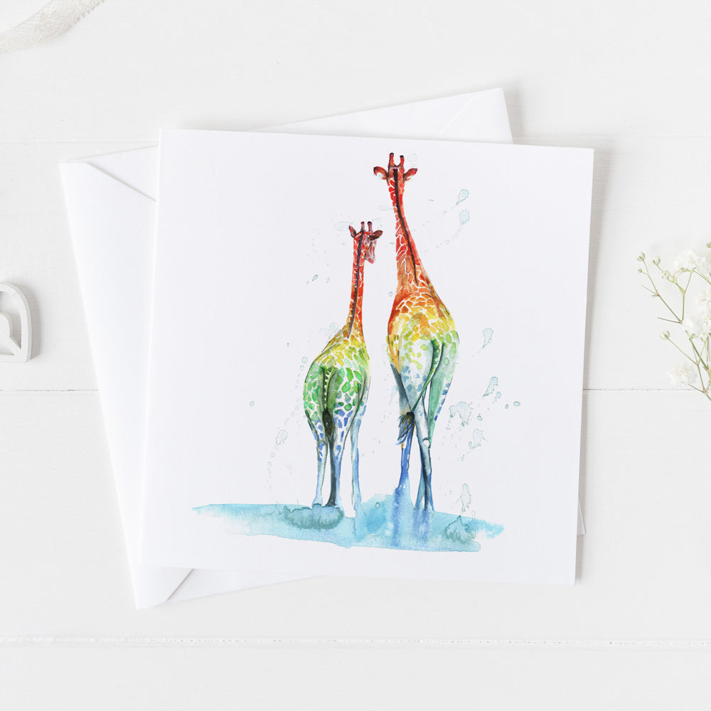 Giraffes card