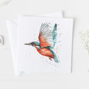 Kingfisher Watercolour Design Greeting Card